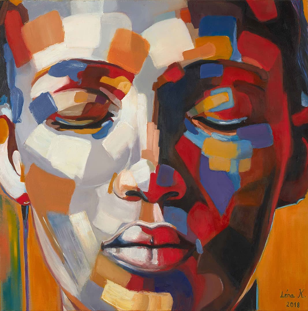 Vision, Oil on canvas · 70 × 70 cm · 2018